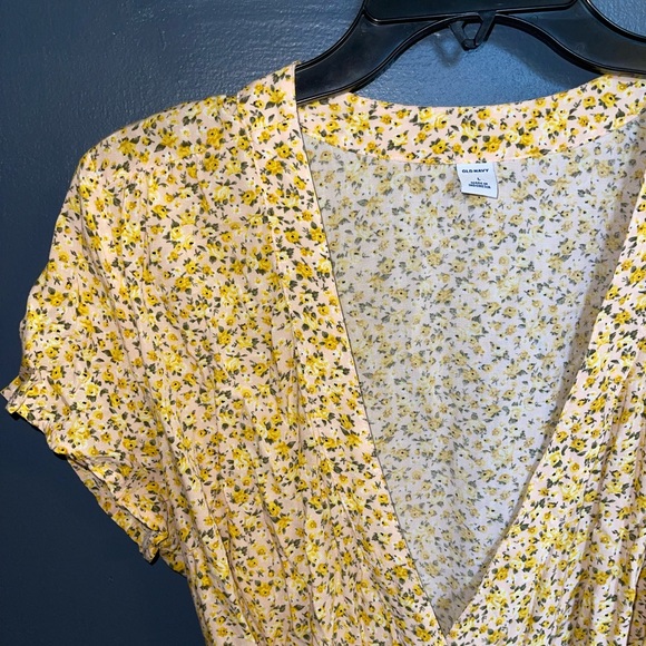 yellow and light pink tie dress - Picture 4 of 5